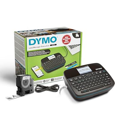 DYMO LabelManager Executive 640 CB Imprimante d'étiquettes portable | Machine d'étiquetage compacte avec clavier QWERTY | Connectivité Bluetooth et USB | Compatible avec les étiquettes standard DYMO