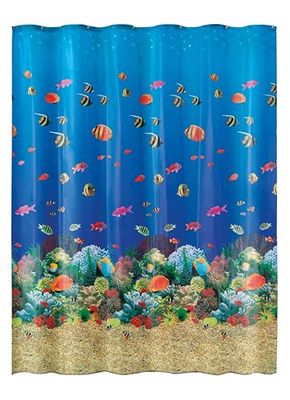 Kleine Wolke 5202148305 Malediven Rideau de Douche Multicolore 180 x 200 cm