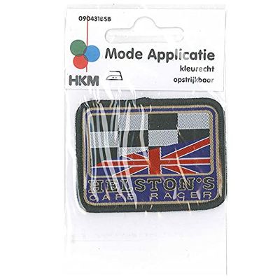HKM 10290431 Patches, tissu rouge/bleu/gris, taille unique