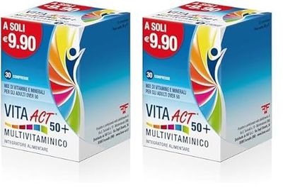 ACT Vita 50+ Multivitaminico - 30 Capsule Compresse (Confezione da 2)