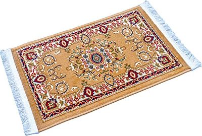 PETEX Oriental Rug with Fringes Traditional Oriental Pattern Woven Beige