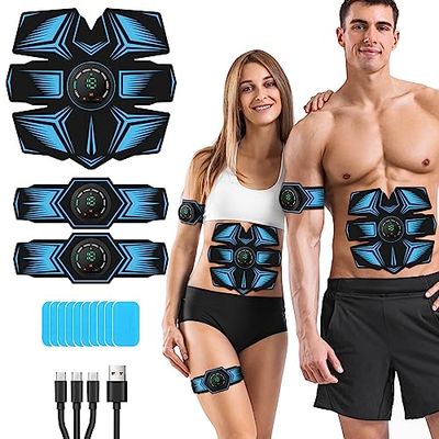 GROSBEAK GE-6-D-BL, EMS Electroestimulador Muscular Unisex Adulto, Blue, Medio