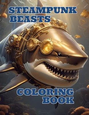 STEAMPUNK BEASTS: COLORING BOOK