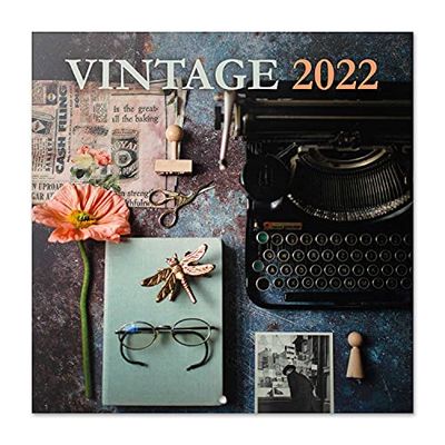 Grupo Erik: Official Vintage 2022 Wall Calendar, 2022 Calendar, 12' x 12' Square Wall Calendar 2022, Family Calendar 2022, Kitchen Calendar 2022, Vintage Calendar