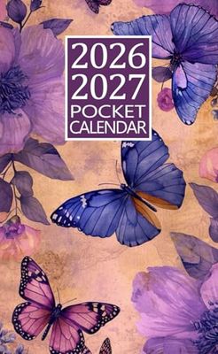 Pocket Calendar 2026-2027: Small Size and Portable Two Year 2026-2027 Monthly Planner for Purse With Holidays & Inspirational Quotes.
