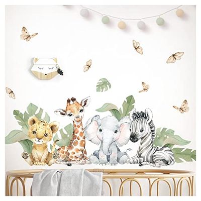 Grandora Muursticker XXL Safari dieren DL810-4