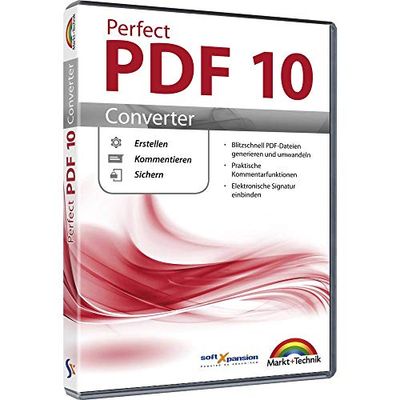 Markt & Technik 80511 Perfect 10 Converter Volledige versie, 1 licentie Windows PDF-software