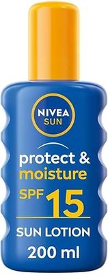 NIVEA SUN Solskydd Protect & Moisture Sun Spray SPF15 200 ml