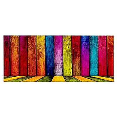 HOMEMANIA Quadro Colors - Arte E Graffiti - per Soggiorno, Camera - Multicolore in Poliestere, Legno, 70 x 3 x 100 cm