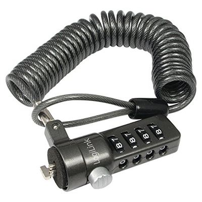LogiLink NBS-004 NBS004 lås för bärbar dator/LCD/projektorer svart