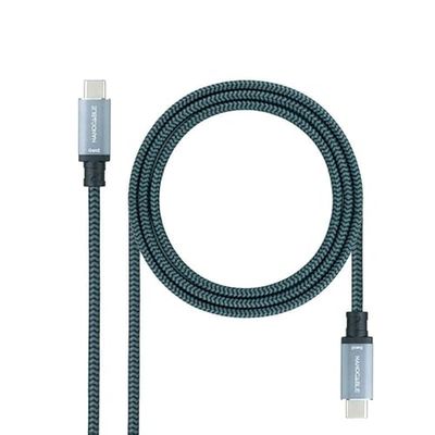 USB 3.2 Gen2 x 2 kabel 100 W 4K / 60 Hz USB-C M/M 2 m voor gegevensoverdracht en snel opladen van apparaten.
