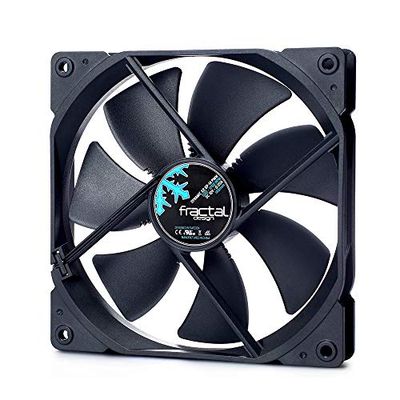 Fractal Design Dynamic X2 GP-14 PWM datorfläkt – tyst fläkt – High Airflow – 140 x 140 x 25 mm – 1700 RPM – FDB-lager – Trip Wire – Aerodynamiskt formade struts – Black Edition (Single)