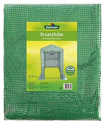 Dehner reservefolie voor tomatenhuis Maxi, ca. 187 x 183 x 122 cm, PE-folie, groen.