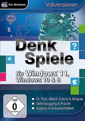 Denkspiele für Windows 11 (PC). Für Windows 8/10/11