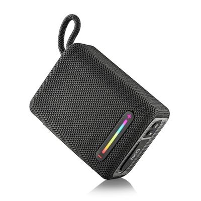 NGS Roller Furia 1 Noir - Haut-Parleur Portable Compatible avec la Technologie Bluetooth, Lumières RGB, IPX6 étanche, 15 W, True Wireless, USB, 9 Heures d’autonomie, Noir ...