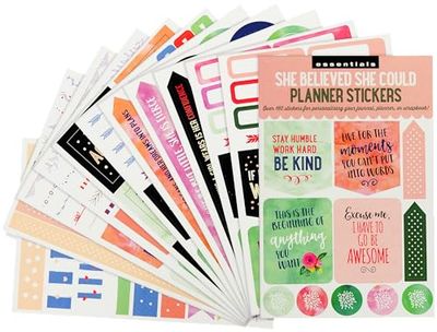 Essentials She Believed She Could Planner Stickers