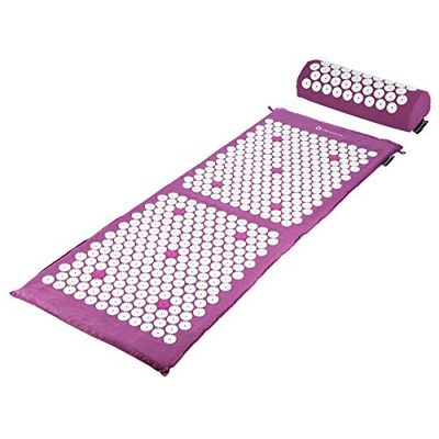 HMS Premium Unisex Adult 7253962 HMS AKM04 Purple Set Acupressuurmat Premium, 1