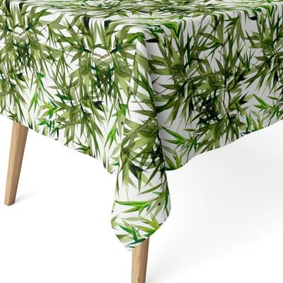 ECOMMERC3 Vlekafstotend tafelkleed voor rechthoekige tafel, afmeting 180 x 140 cm, vuilafstotend tafelkleed, extra zacht en waterdicht, groen