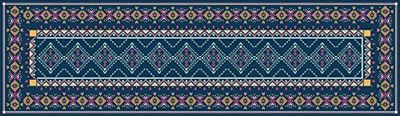 Doge Milano Chemin de cuisine, 100% Made in Italy, Tapis antitache avec impression numérique, Chemin de table antidérapant et lavable, Modèle Vintage - Clarena, cm 100x52
