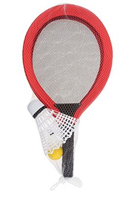 Idena 40003 - Softbalspel met XXL shuttle en 2 extra ballen, ca. 67 cm, in twee kleurvariaties, assorti, ideaal in de zomer voor tuin, park of strand