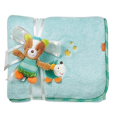 Fehn 071443 Kuscheldecke Fuchs – Weiche Schmusedecke zum Kuscheln für Babys und Kleinkinder ab 0+ Monaten – Maße: 100 x 75 cm
