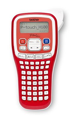 Brother PT-H100R Etichettatrice Palmare per Etichette di Ampiezza fino a 12 mm, Stampa ad Alta Velocità fino a 20mm/sec, Stampa su Etichette Serie TZe da 3.5 a 12 mm