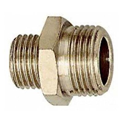 Mamelon à double filetage M5 A SW 8 laiton nickelé M5 A