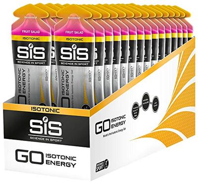 Science in Sport Go Isotonic Energy Gel, Fruit Salad, 60 ml, 30-Count