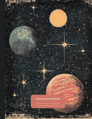 Composition Notebook: Vintage Astronomy Illustration Journal with 120 College Ruled