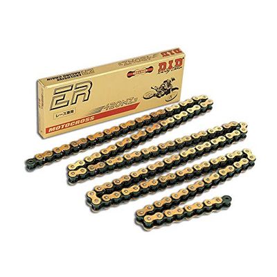 DID CHAIN 420NZ3 (Goud & Zwart) - Lengte: 128 schakels met clipverbinding (RJ)