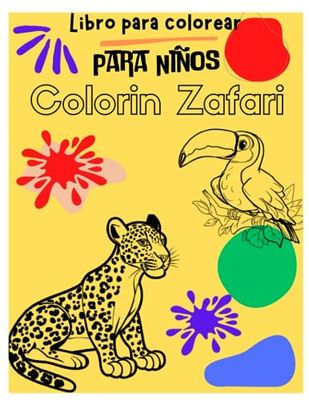 COLORIN ZAFARI: Libro para colorear para niños