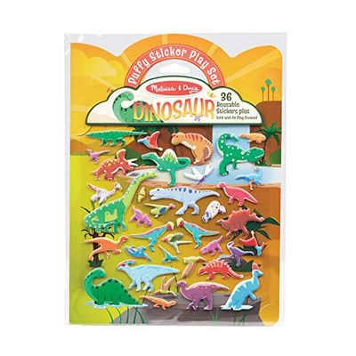 Melissa & Doug Pegatinas hinchadas reutilizables Dinosaurios Libros de actividades 3+ Regalo para niño o niña