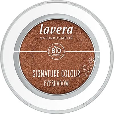 lavera Signature Colour Eyeshadow -Amber 07- bronze - Organic Almond Oil & Vitamin E - Vegan - Shimmering - Intensive Color Release (1 pc.)
