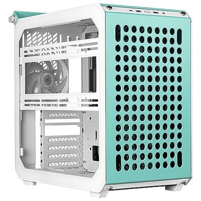 Cooler Master Qube 500 Flatpack - Mid-Tower ATX PC Case, Fully Modular, 1 x 120 mm Pre-installed SF ARGB Rear Fan, Vertical GPU Mount, Supports EATX Motherboards & Dual 280mm Radiators - Macaron
