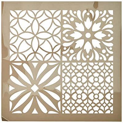 Artemio Diamante cimento flores palmilha Home Deco, plástico, multicolorido, 30,5 x 0,2 x 35 cm