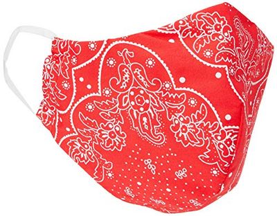 Levi's Unisex 1pk Reusable Face Cover Bandana, Rojo, L