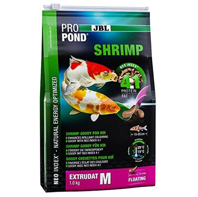JBL Shrimps per Koi, estrudati galleggianti per dolciumi, ProPond Shrimp, 1,0 kg