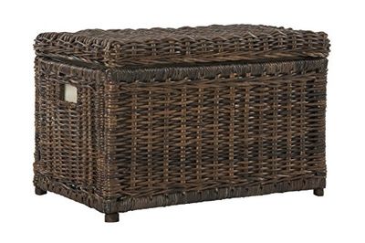 happimess Trunk Elia Baule di archiviazione di Vimini, Rattan, Brown, 78 cm