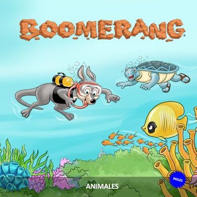 BOOMERANG ANIMALES - INGLÉS: Aprendizaje de 25 palabras ideal para niños de 6 a 10 años