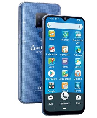 Ordissimo - Smartphone LeNumero2 for Elderly People - Simple Mobile Phone for Seniors - Easy to Use - Intuitive Interface - Big 6,3'' Display for Emails, Whatsapp, Camera, Bluetooth - Blue