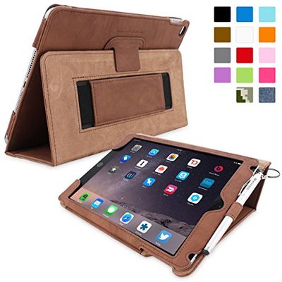 The Snugg B00OONP29I Polyurethane Leather Tablet Protective Flip Cover for Apple iPad Air 2 - Distressed Brown