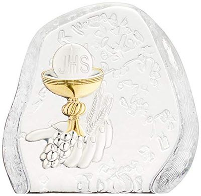Crystaljulia presse-papier met loodkristal, transparant, 11,5 cm