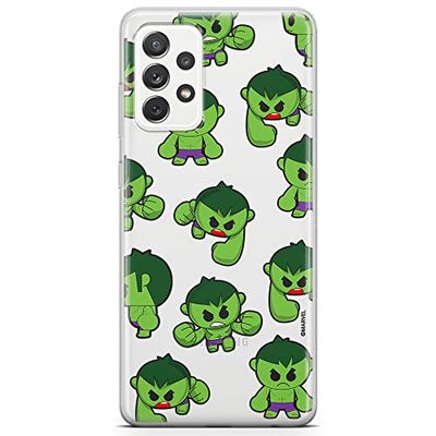 ERT GROUP mobiltelefonfodral för Samsung A72 5G originalt och officiellt licensierat Marvel mönster Hulk 006 optimalt anpassad till formen på mobiltelefonen, gedeeltelijk transparant