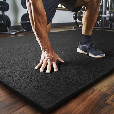 Mohawk Home Heavy Duty rubberen kraammat - gymvloer - onder hondenkrat - universeel nut 3 'x 4' - 1/2" dik
