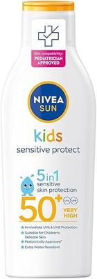 NIVEA SUN Solkräm barn Kids Sensitive Protect & Play Sun Lotion SPF50+ 200 ml