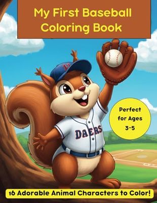 My First Baseball Coloring Book – 32 Pages of Fun! (8.5 x 11 in)