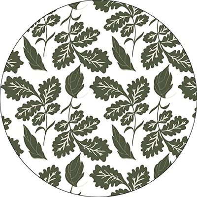 Bonateks, Tappetino per mouse rotondo con stampa digitale, base antiscivolo, per ufficio e casa, diametro: 22 cm