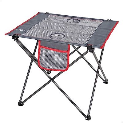 AKTIVE Opvouwbare campingtafel van polyester, afmetingen 62 x 50 x 50 cm, ultralicht, comfortabel en gemakkelijk te transporteren, compact, campingtafel, draagbare klaptafel, picknicktafel (63026)