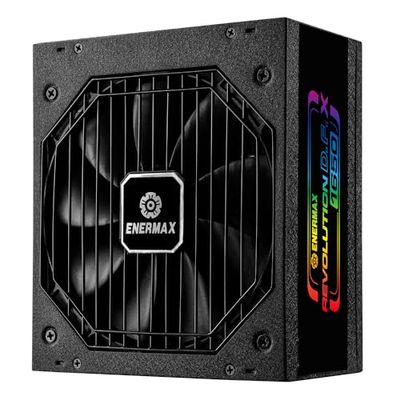 Alimentatore ENERMAX Revolution D.F. X ARGB ATX3.0 PCI-e 5.0 Compact Gaming&Streaming PC 1650W 80Plus Gold (completamente modulare, 2x 12VHPWR, semi-fanless), ERT1650EWT, nero