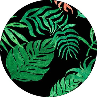Bonateks, Runt digitalt tryckt musmatta, halkfri undersida, för kontor och hem, diameter: 22 cm